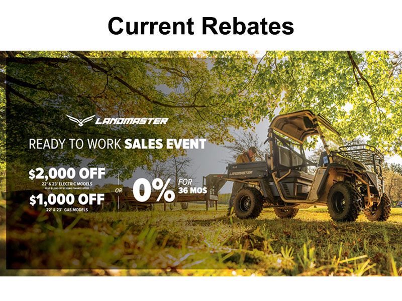 Landmaster - Current Rebates