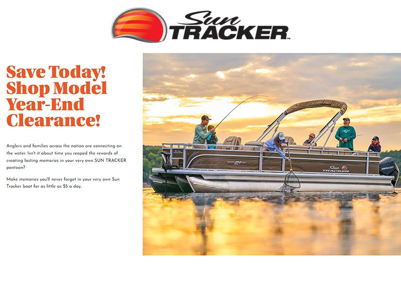 Sun Tracker - Save Today! Shop Model Year-End Clearance!