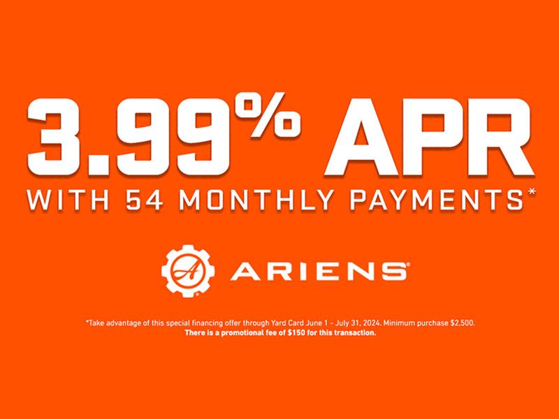 Ariens USA - 3.99% APR with 54 Monthly Payments