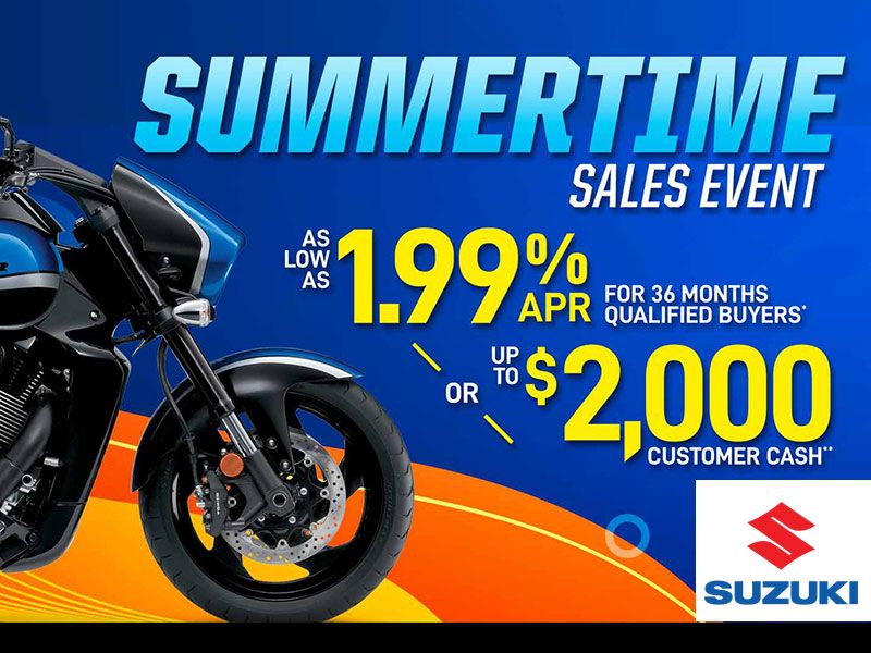 Suzuki Motor of America Inc. Suzuki - Summertime Sales Event