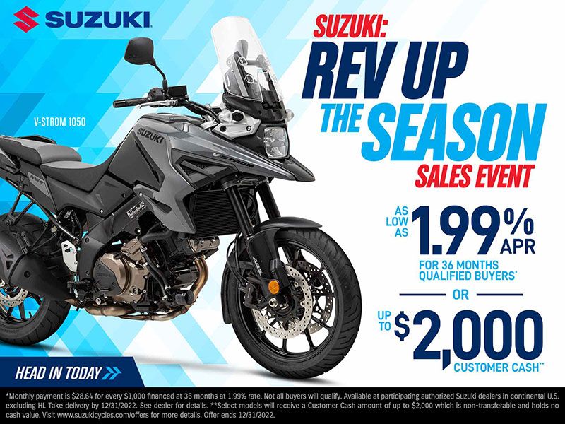 Suzuki Motor of America Inc. Suzuki - Rev Up The Season Sales Event