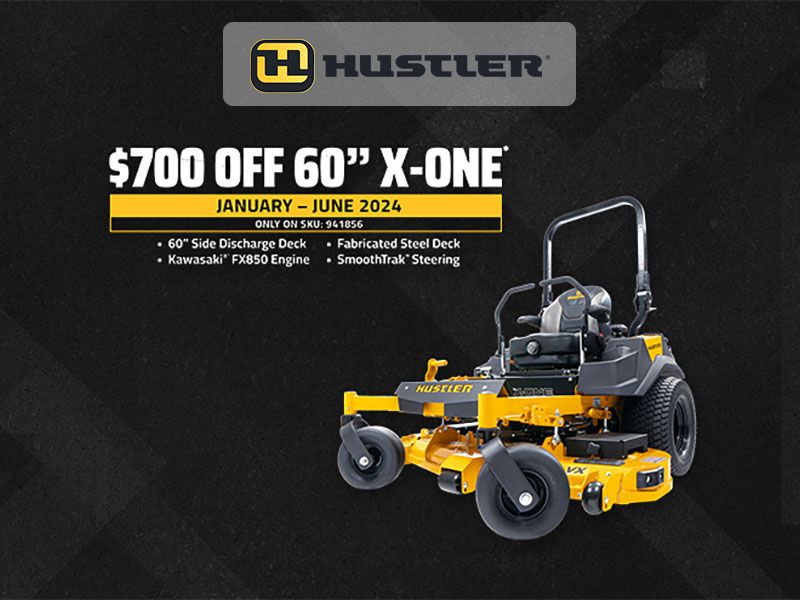 Hustler Turf Equipment - $700 off 60" Side Discharge X-One