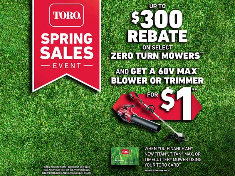 Toro - Spring Sales Event