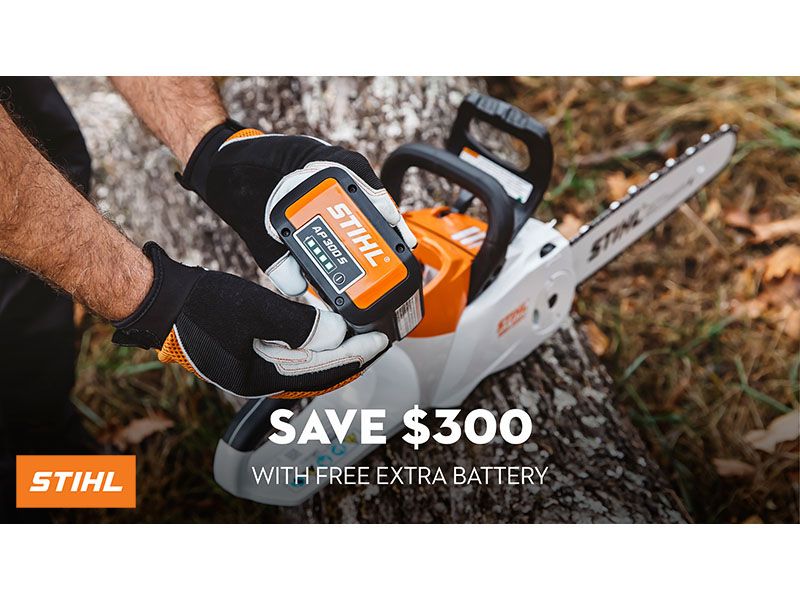 Stihl - Save $300 With Free Extra Battery