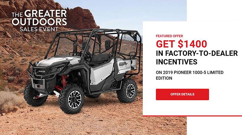 Honda - The Greater Outdoors Sales Event | Promotion at ...