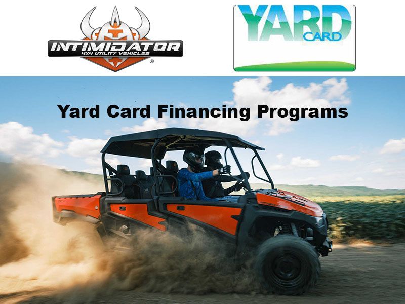 Intimidator 4 x 4 – Yard Card Financing Programs