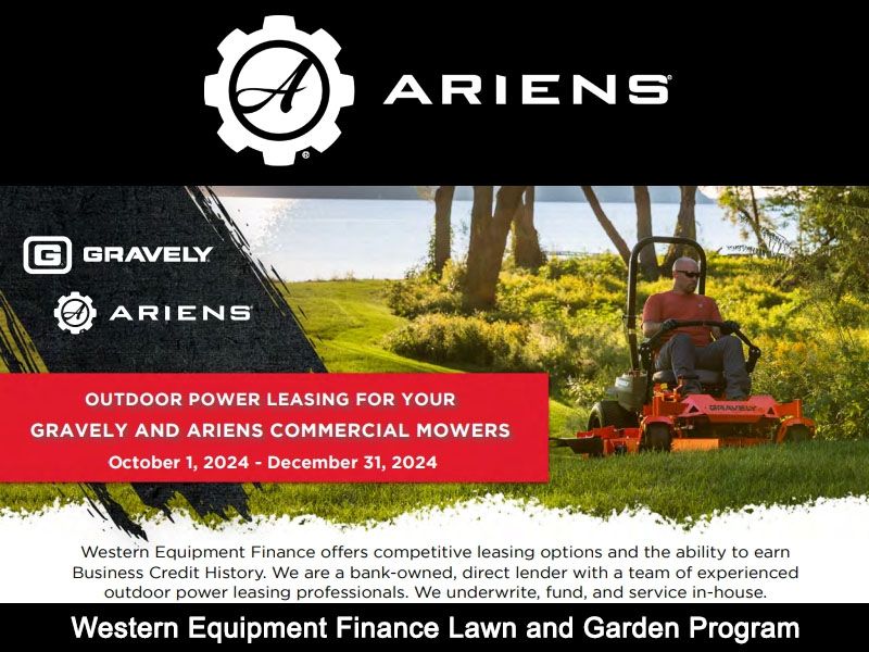 Ariens USA - Western Equipment Finance Lawn and Garden Program