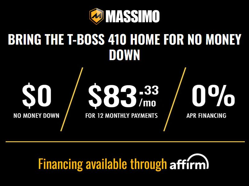 Massimo - Bring The T-Boss 410 Home For No Money Down