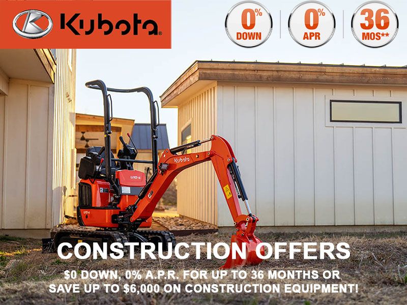 Kubota - Construction Offers