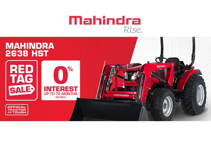 Mahindra - 2638 HST Red Tag Sale 0% Interest up to 72 months