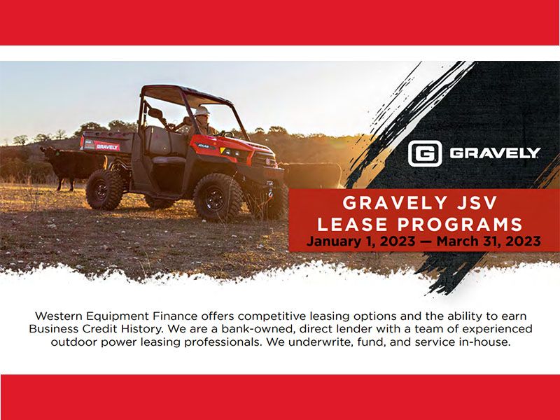 Gravely USA - Western Equipment Finance - JSV Lease Plans