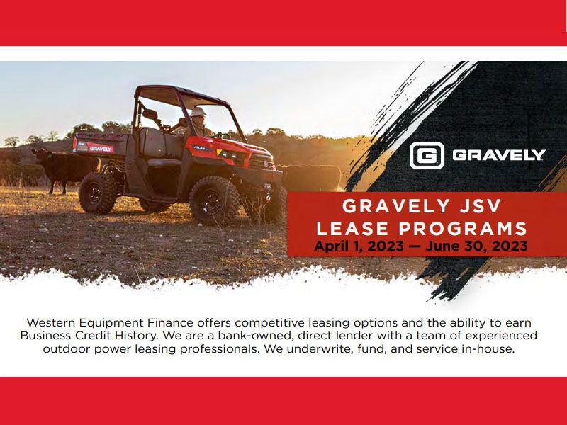 Gravely USA - Western Equipment Finance JSV Lease Programs