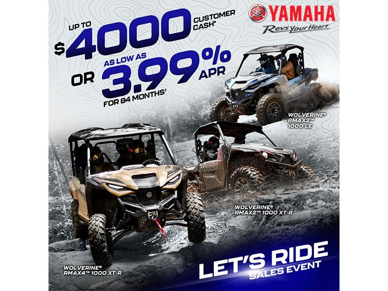 Let's Ride Sales Event - Save On Select Wolverine RMAX Models With Customer Cash Offers*