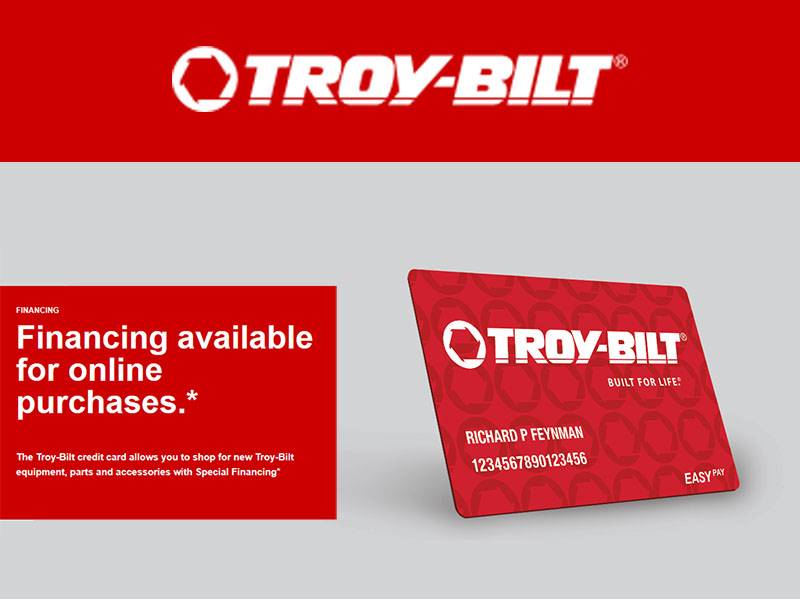 Troy-Bilt - Online Financing Plans
