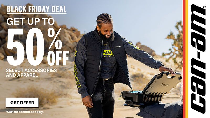 Can-Am - Get up to 50% off select On-Road Accessories & Apparel