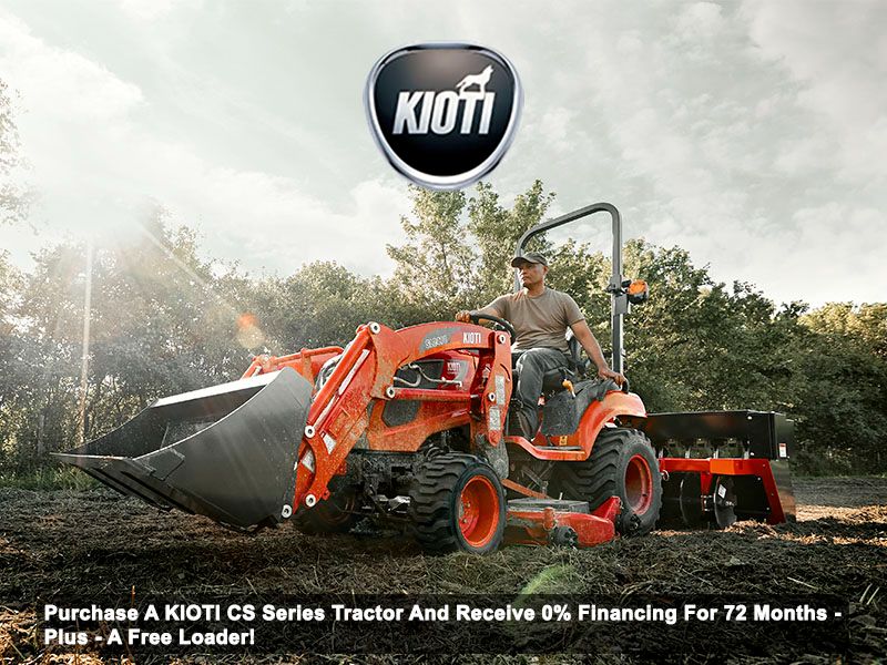 Kioti - Purchase A KIOTI CS Series Tractor And Receive 0% Financing For 72 Months - Plus - A Free Loader!