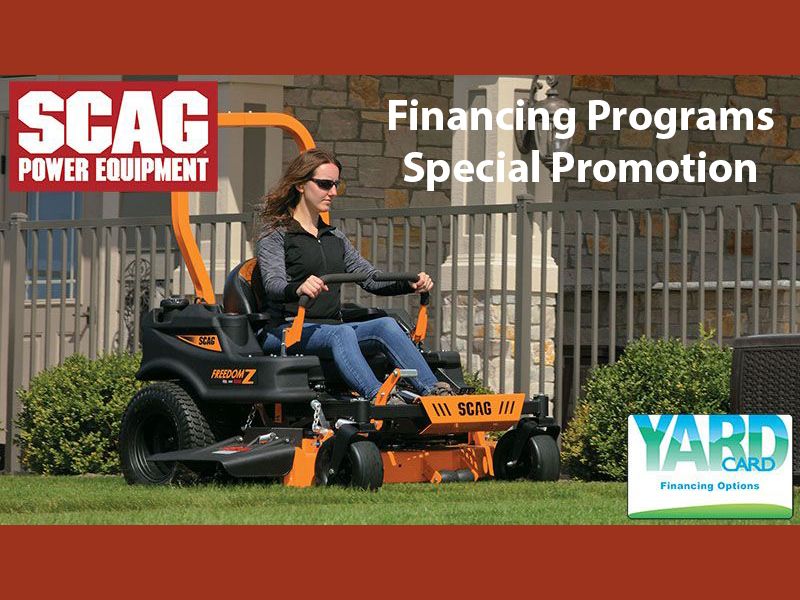 SCAG Power Equipment - Yard Card Financing Programs Special Promotion