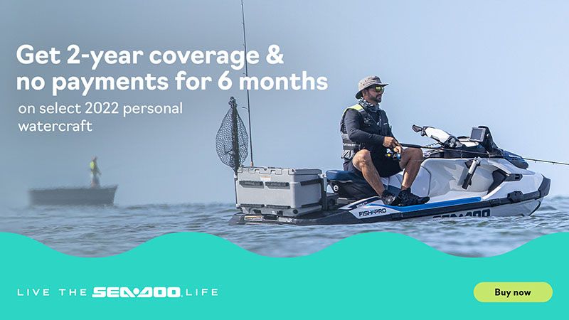  Sea-Doo - Get 2-Year Coverage And No Payment For 6 Months On Select 2022 PWC Models
