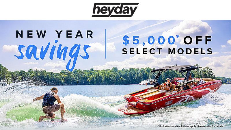 Heyday Inboards Heyday - New Year Savings - $5,000* Off Select Models