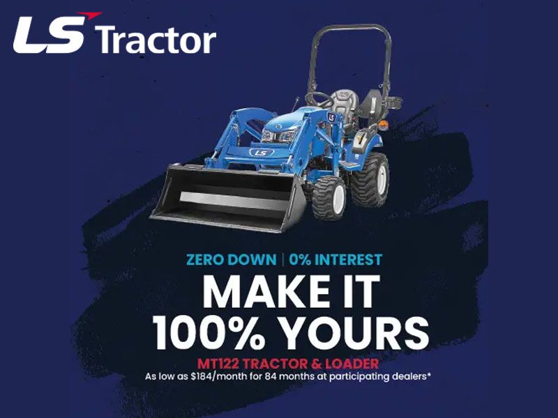 LS Tractor - $184 a Month for 84 months on the MT122