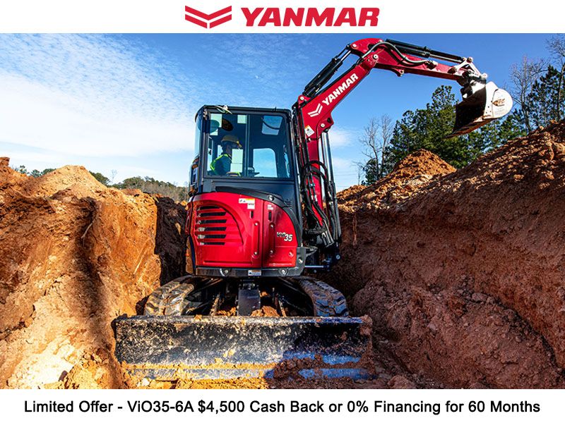 Yanmar - Limited Offer - ViO35-6A $4,500 Cash Back or 0% Financing for 60 Months