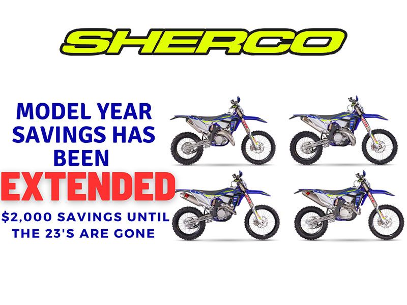 Sherco - Model Year Savings Has Been Extended
