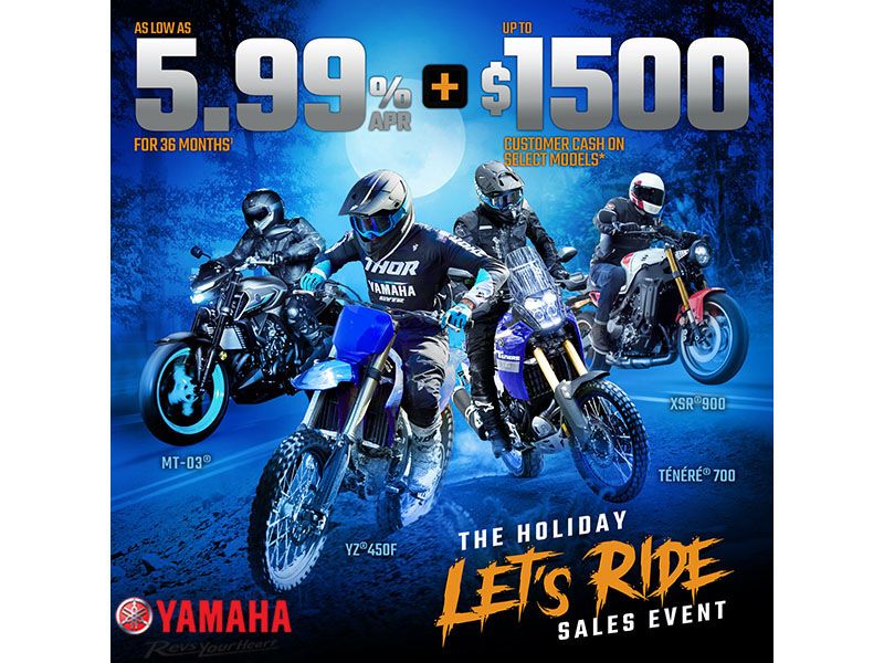 The Holiday Let's Ride Sales Event - Motorcycle Customer Cash Offers*