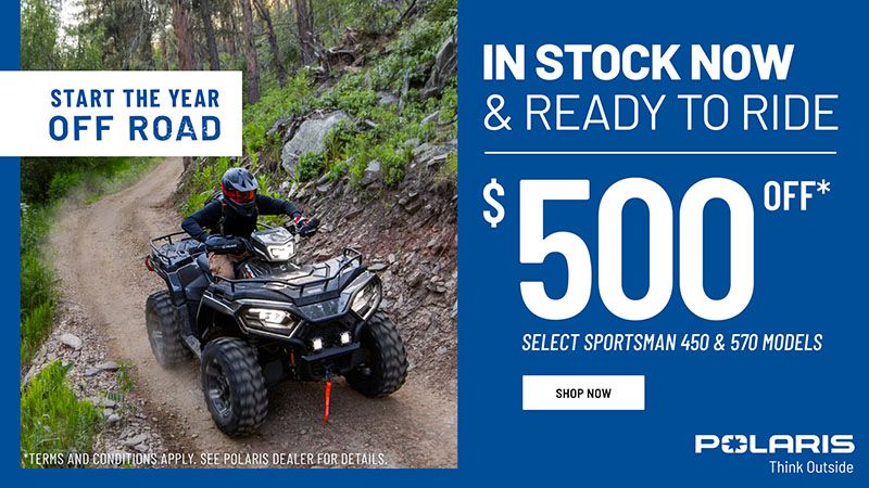 Polaris - Up To $500 Off Select Models - ATV