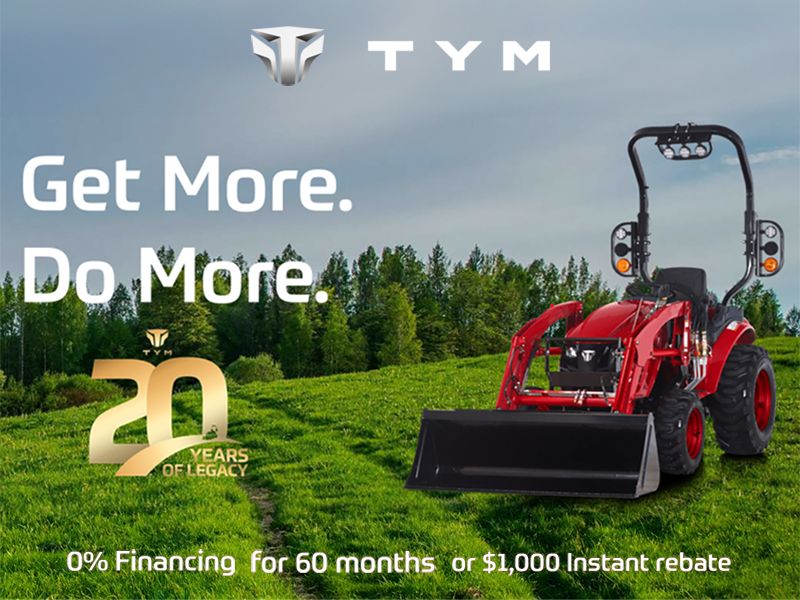 TYM - 0% Financing for 60 Months or $1,000 Instant Rebate