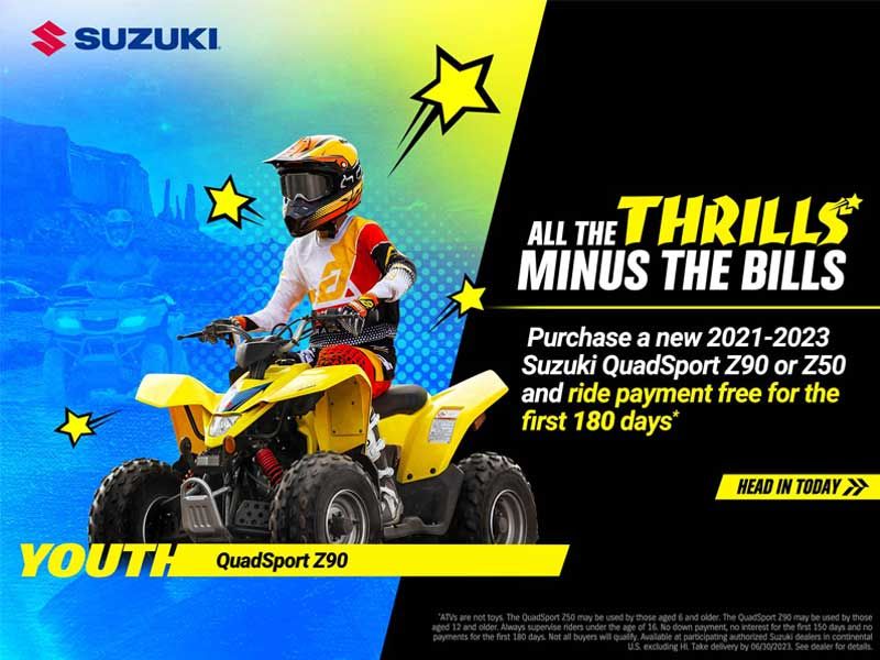 Suzuki Motor of America Inc. Suzuki - All The Thrills, Minus The Bills