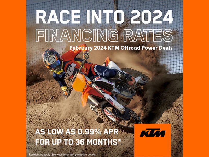 KTM - February 2024 KTM Offroad Power Deals