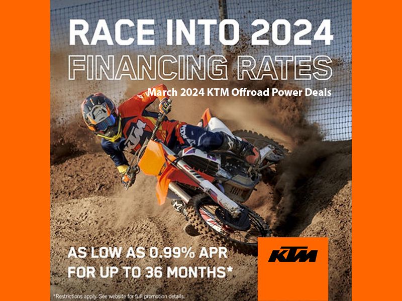 KTM - March 2024 KTM Offroad Power Deals