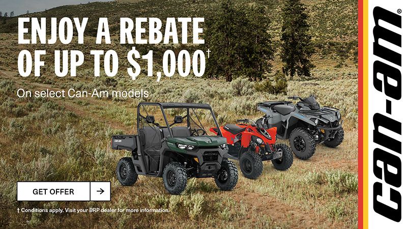 Can-Am - Get Up To $1,000 Off Select Can-Am Off-Road Vehicles