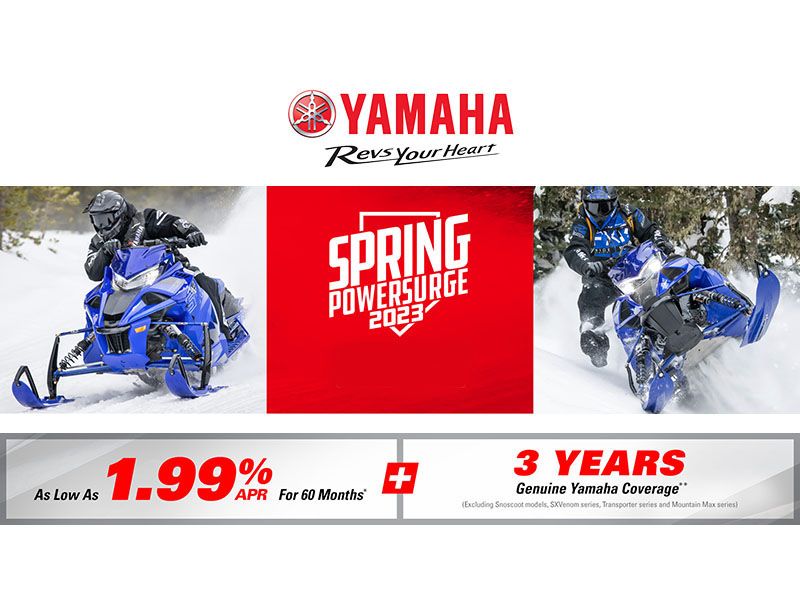 Yamaha Motor Corp., USA Yamaha 2023 Spring Power Surge Promotion