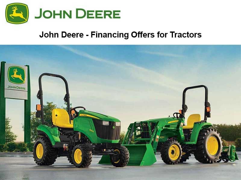 John Deere - Financing Offers for Tractors