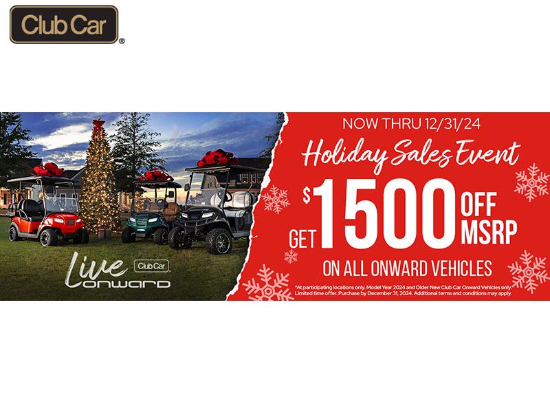 Club Car - Holiday Savings Event - Up To $1,500 Off