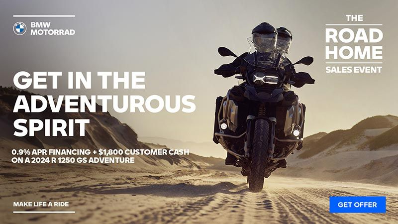 BMW - Get 0.9% APR financing + $1,800 customer cash on 2024 R 1250 GS Adventure