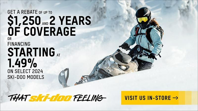 Ski-Doo - Get rebates up to $1,250 and 2 years of coverage or financing starting at 1.49% on select 2024 Models