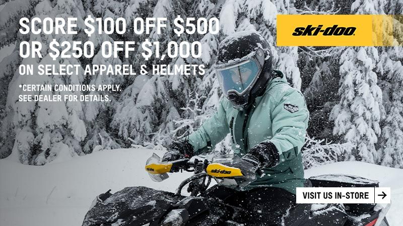 Ski-Doo - Get $100 off $500 OR $250 off $1000 of Ski-Doo Apparel ...