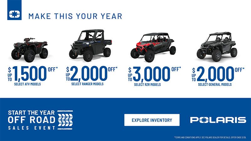 Polaris - Start The Year Off Road Sales Event