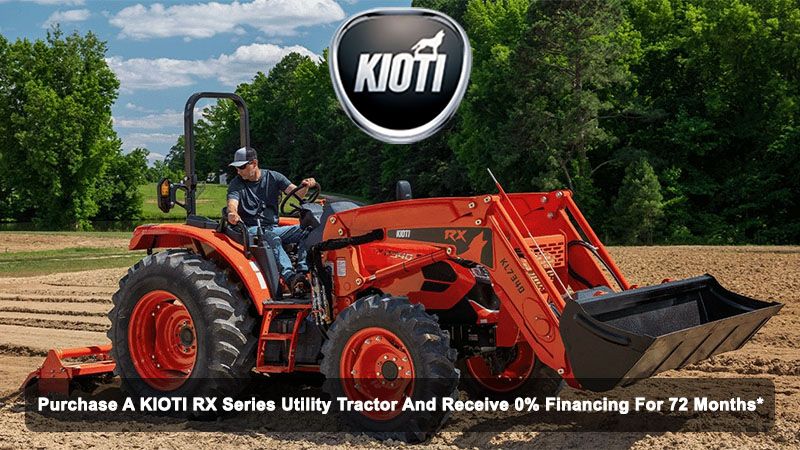 Kioti - Purchase A KIOTI RX Series Utility Tractor And Receive 0% Financing For 72 Months*