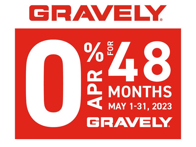Gravely USA - 0% APR for 48 Months Special Financing