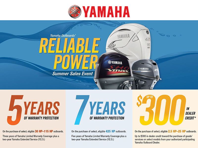 Yamaha Marine - Reliable Power Summer Sales Event
