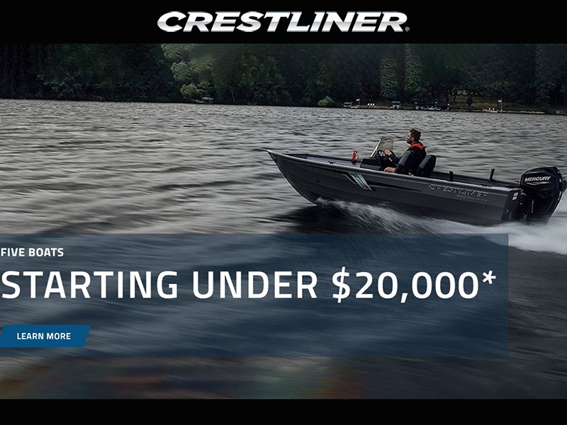 Crestliner - Five Boats Starting Under $20,000*
