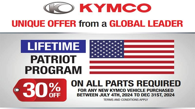 Kymco - Lifetime Patriot Program