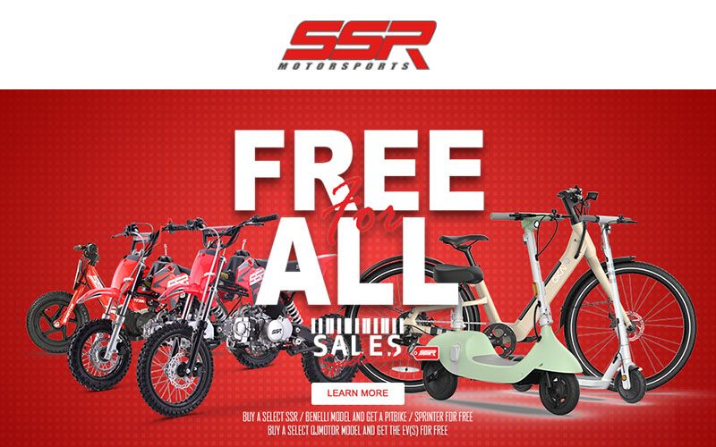 SSR Motorsports - Free For All Sales Spectacular