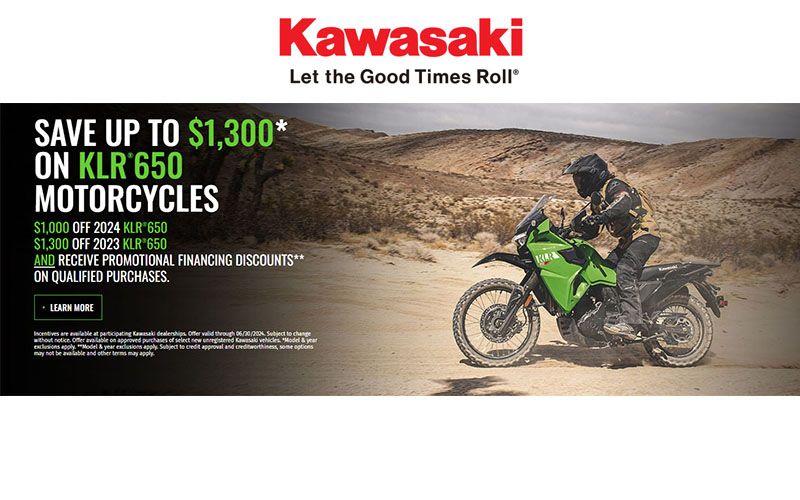 Kawasaki - Save Up To $1,300 on KLR 650 Motorcycles