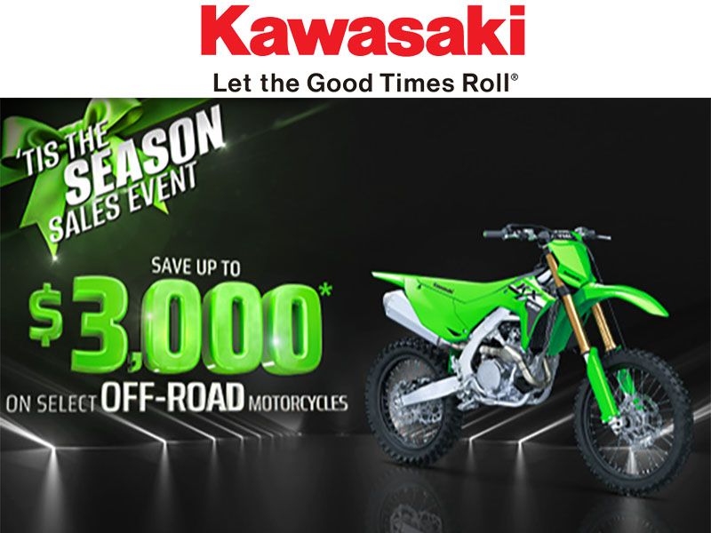 Kawasaki - Save Up to $3,000 on Select Off-Road Motorcycles