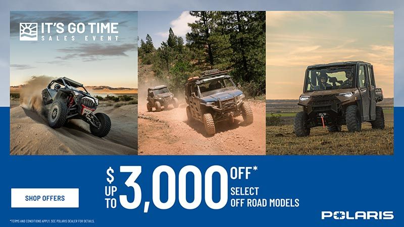 Polaris - Up To $3000 Off Select Off Road Models