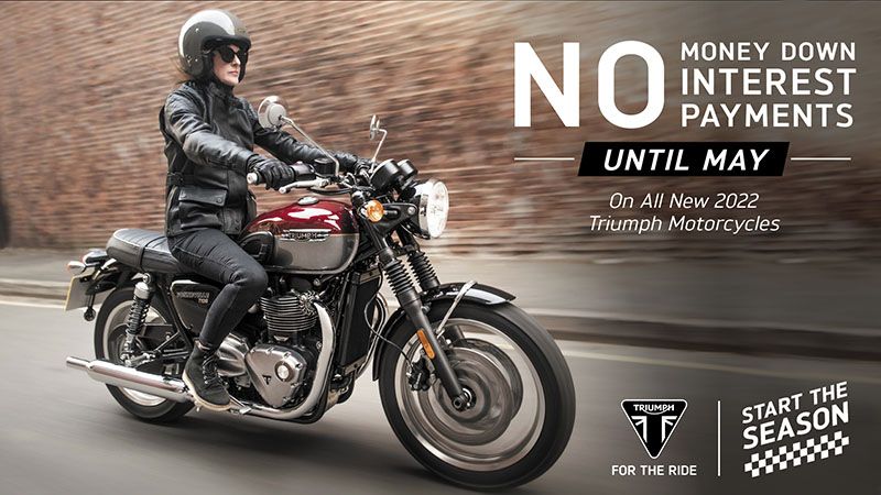 Triumph - NO Payment, NO Interest, NO Money Down for 3 Months On All MY22 Models